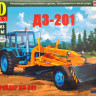 Сборная модель "Автогрейдер ДЗ-201"   М 1/43