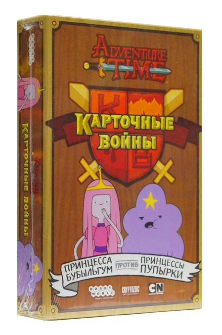 Настольная игра: Время приключений: Карточные войны. Принцесса Бубыльгум против Принцессы Пупырки.