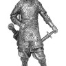 Оловянная миниатюра "Татарский знатный воин, 14 век", 75 мм Оловянная миниатюра "Татарский знатный воин, 14 век", 75 мм