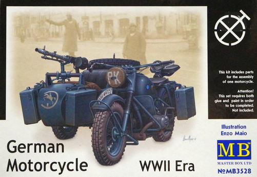 Сборная модель "Немецкий мотоцикл BMW R75"  М 1/35
