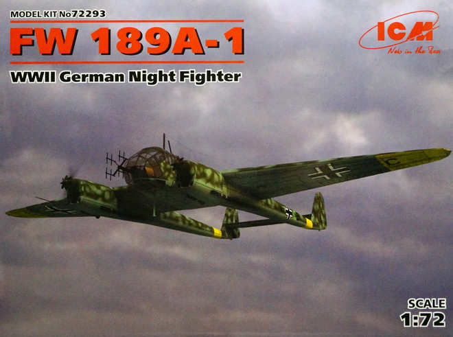 Сборная модель "Немецкий ночной истребитель Fw-189A-1"  М 1/72