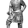 Оловянная миниатюра "Татарский лучник, 15-16 века", 75 мм