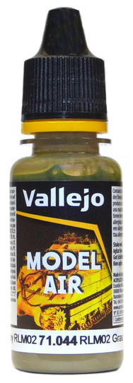 71044 Vallejo Model Air Краска "Серо-зеленый светлый", RLM02 / Grey, 17 мл.