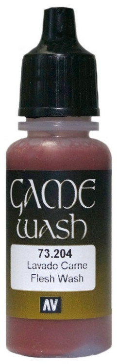 73204 Vallejo Game Color Wash Смывка "Телесный" / Flesh Wash, 17 мл.