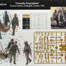 Набор миниатюр "Немецкие солдаты с раненным"  М 1/35