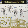 Набор миниатюр "Американские парашютисты, 1944 г."  М 1/35