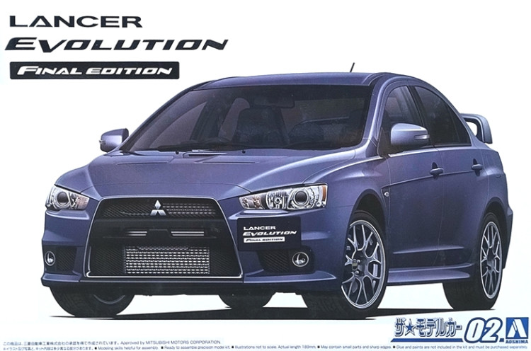 Сборная модель "Автомобиль Mitsubishi Lancer Evo.X Final Edition"   М 1/24