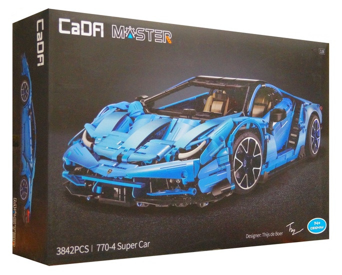 Конструктор CADA "Спорткар Centenario 770-4", 3842 дет.