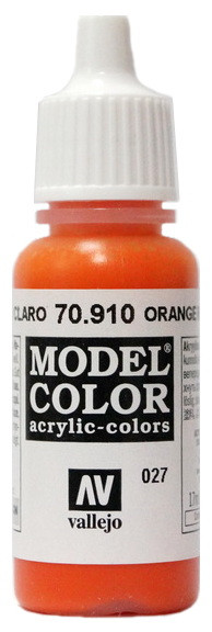 70910 Vallejo Краска акриловая "Красно-оранжевый" / Orange red, 17 мл.