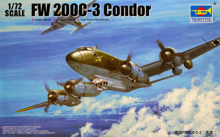 Сборная модель "Самолет FW-200 C-3 "Condor"  М 1/72