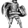 Оловянная миниатюра "Восточнославянский воин в ламеллярном доспехе, 11-13 в.в.", 75 мм