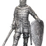 Оловянная миниатюра "Русский знатный воин, конец 13-14 века"