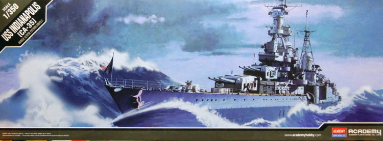 Сборная модель "Тяжелый крейсер CA-35 "Indianapolis"    М 1/350