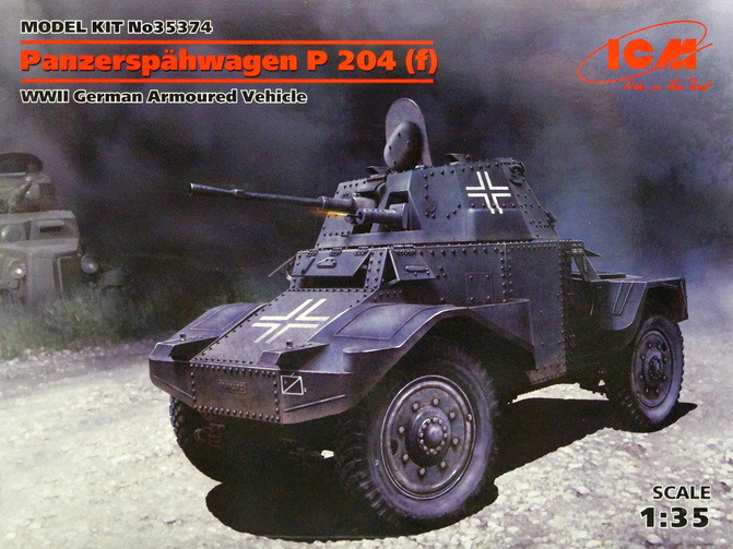Сборная модель "Немецкий бронеавтомобиль Panzerspahwagen P 204 (f)"  М 1/35