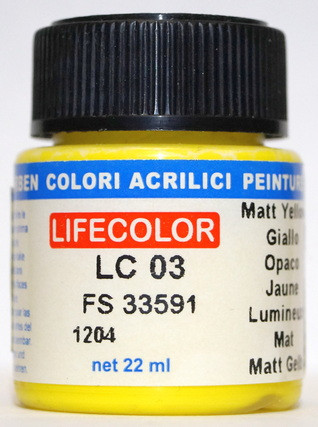 LC003 Lefecolor Краска "Жёлтый" / Yellow, FS33591, 22 мл.