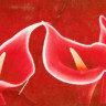 Мозаика "Огненные каллы", 113 х 43 см.