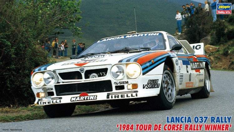 Сборная модель "Раллийный автомобиль LANCIA 037 "1984 Tour de Corse Rally Winner"   М 1/24