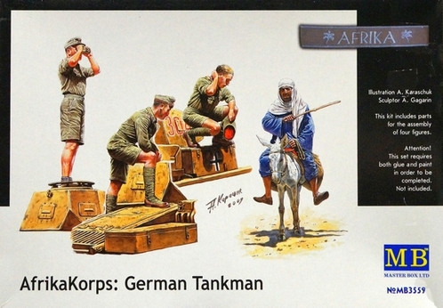 Набор миниатюр "Немецкие танкисты Африканского корпуса"  М 1/35
