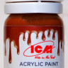 C1008 ICM Краска акриловая для творчества, цвет "Темно-коричневый" (Deep Brown), 12 мл.