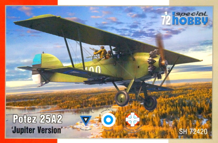 Сборная модель "Французский многоцелевой самолет Potez 25A2 "Jupiter Version"  М 1/72