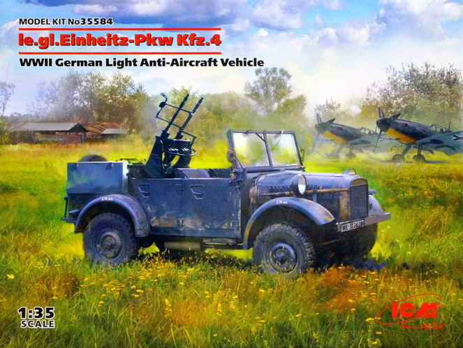 Сборная модель "Немецкий зенитный автомобиль le. gl. Einheits-Pkw Kfz.4"  М 1/35