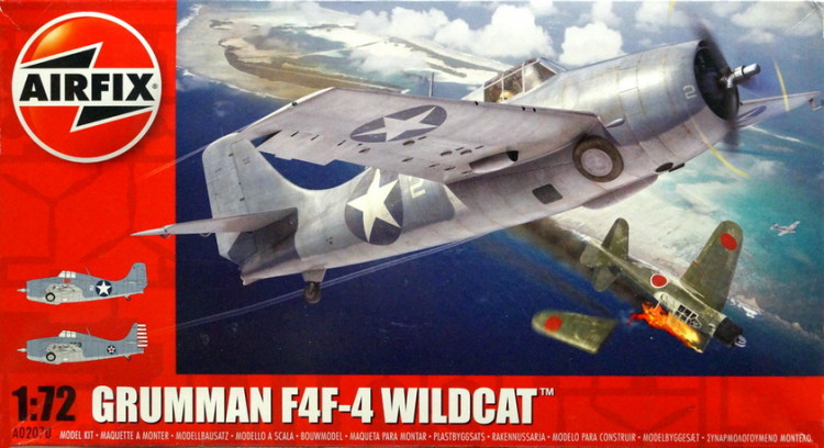 Сборная модель "Истребитель Grumman F4F-4 "Wildcat" + Бонус!,  М 1/72
