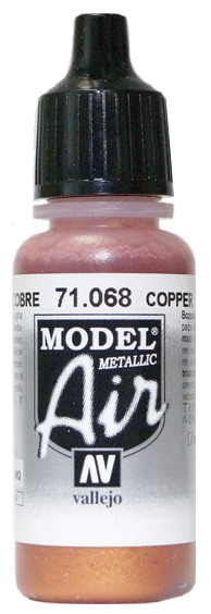 71068 Vallejo Model Air Краска "Медь" / Cooper (Metallic), 17 мл.