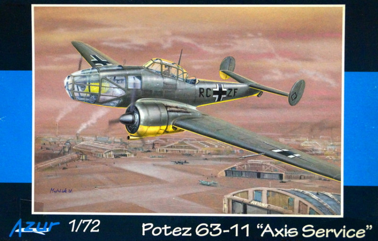 Сборная модель "Самолет-разведчик Potez 63-11, трофейный",  М 1/72