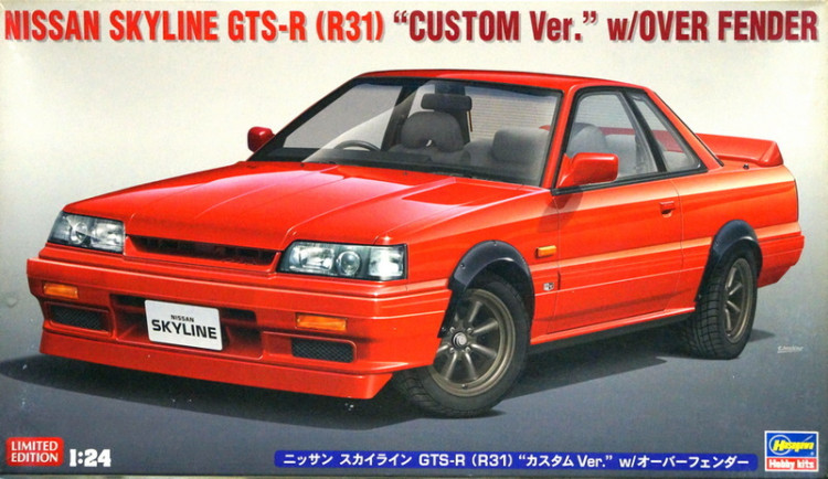 Сборная модель "Автомобиль Nissan Skyline GTS-R (R31) Custom Version With Over Fender" (Ограниченный выпуск) М 1/24