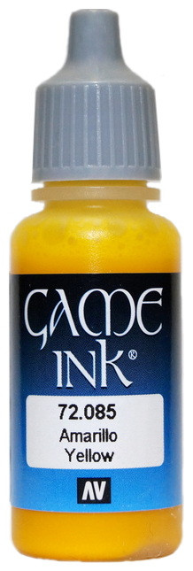72085 Vallejo Game Color Ink Чернила "Жёлтые" / Yellow, 18 мл.