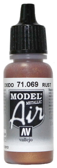 71069 Vallejo Model Air Краска "Ржавчина" / Rust (Metallic), 17 мл.