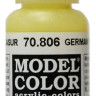 70806 Vallejo Краска акриловая "Немецкий желтый" / German Yellow, 17 мл.