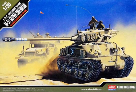 Сборная модель "Танк M51 Super Sheman"  М 1/35