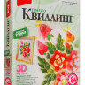 Квиллинг. Панно "Пышные цветы"