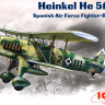 Сборная модель "Немецкий истребитель He-51B-1"  М 1/72