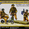 Набор миниатюр "Британские десантники с мотоциклами Welbike"  М 1/35