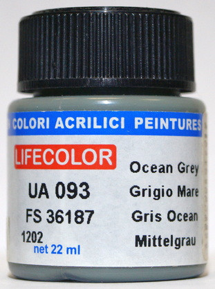 UA093 Lifecolor Краска "Океанский серый" / Ocean Grey, FS36187, 22 мл.