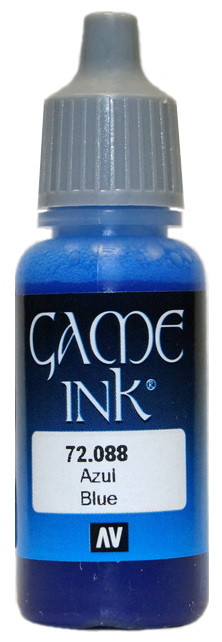 72088 Vallejo Game Color Ink Чернила "Синий" / Blue, 17 мл.
