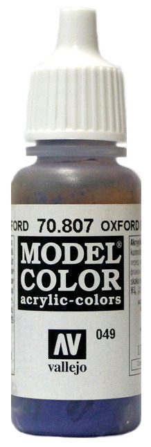 70807 Vallejo Краска акриловая "Оксфордский синий" / Oxford Blue, 17 мл.