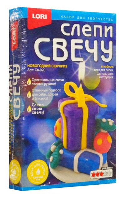 Свеча восковая "Новогодний сюрприз"
