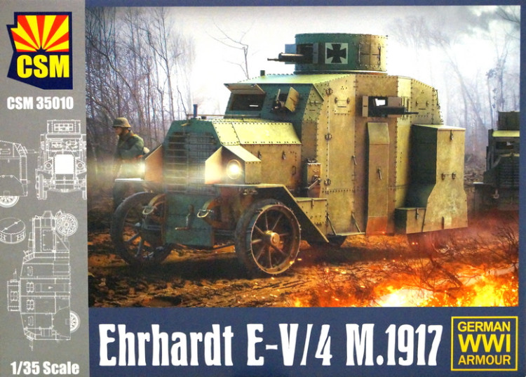 Сборная модель "Германский бронеавтомобиль Ehrhardt E-V/4, 1917 г."  М 1/35