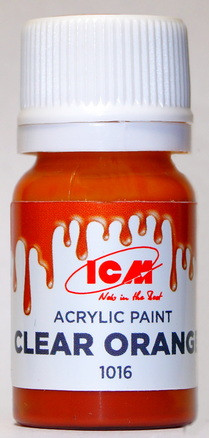 C1016 ICM Лак акриловый, цвет "Оранжевый" (Clear Orange), 12 мл.