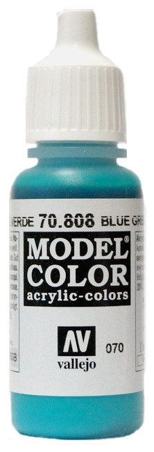 70808 Vallejo Краска акриловая "Сине-зеленый" / Blue Green, 17 мл.