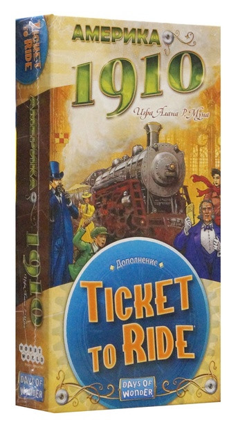Настольная игра "Ticket to Ride. Дополнение Америка 1910 г."