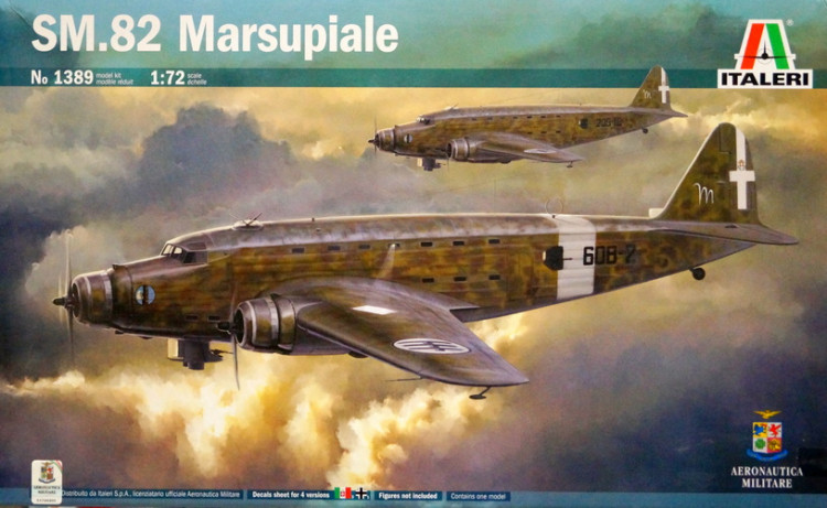 Сборная модель "Итальянский транспортный самолет SM.82 "Marsupiale"  М 1/72