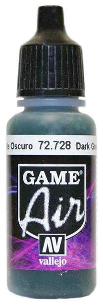 72728 Vallejo Game Air Краска "Тёмный зелёный" / Dark Green, 17 мл.