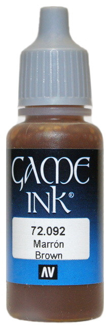 72092 Vallejo Game Color Ink Чернила "Коричневый" / Brown, 17 мл.
