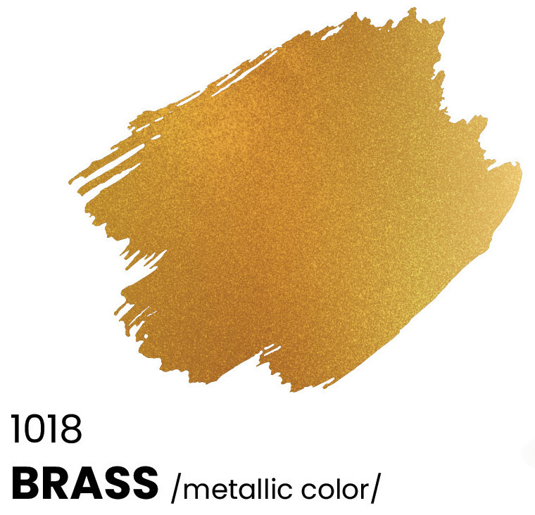 C1018 ICM Краска акриловая для творчества, цвет "Латунь" (Brass), 12 мл.