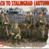Набор миниатюр "Approach to Stalingrad. Приближение к Сталинграду. Немецкая пехота, осень 1942 г."  М 1/35