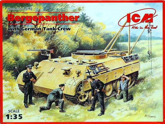 Сборная модель "Ремонтно-эвакуационный танк Bergepanther с экипажем"  М 1/35